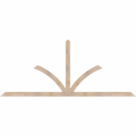 Ekena Millwork Richland Smooth Timber Gable Bracket, Douglas Fir, 108"W x 45"H x 1 1/2"D x 3 1/2"F, 10/12 Pitch GBW108X45X0204RIC00SDF
